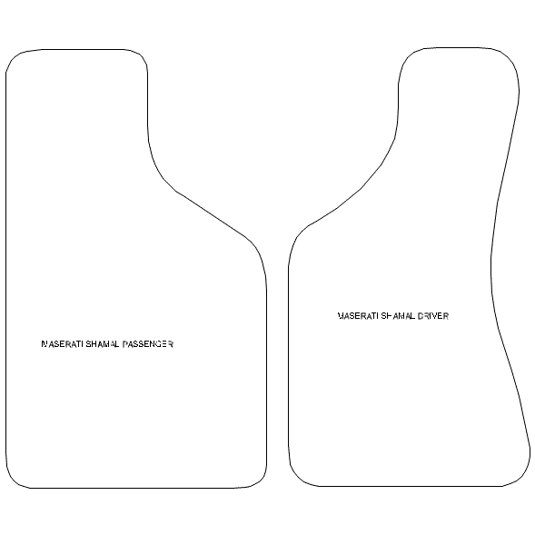 To fit Maserati Shamal Car Mats 1989 - 1995 & Heel Pad (B) - Picture 5 of 16